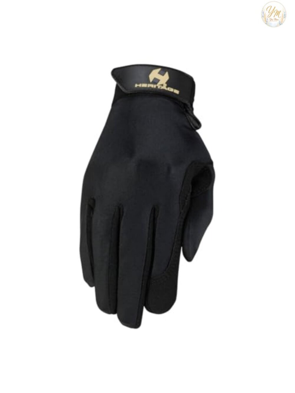 Synthetic Grain Leather Equestrian Riding Gloves Stretch Spandura Grip